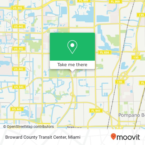 Mapa de Broward County Transit Center