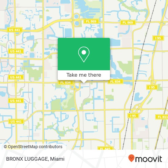 BRONX LUGGAGE map