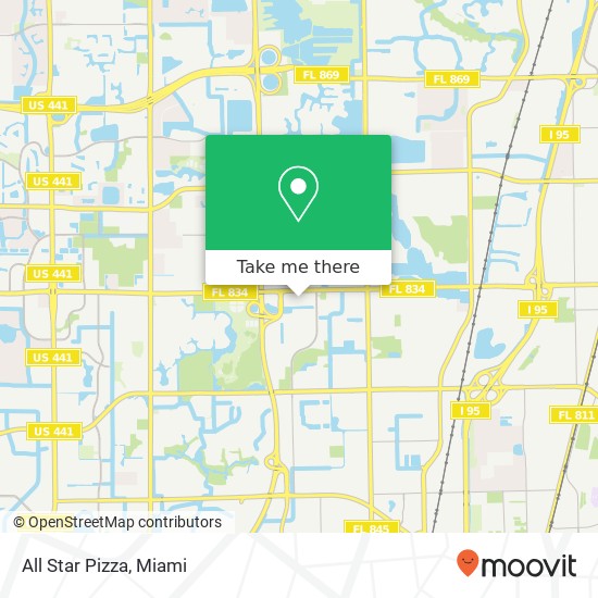 Mapa de All Star Pizza