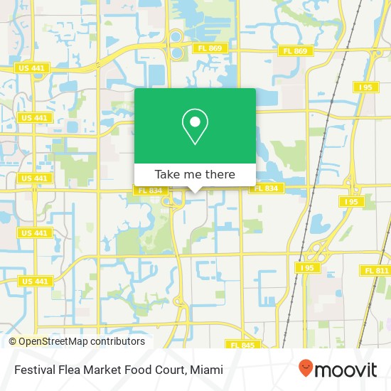 Mapa de Festival Flea Market Food Court