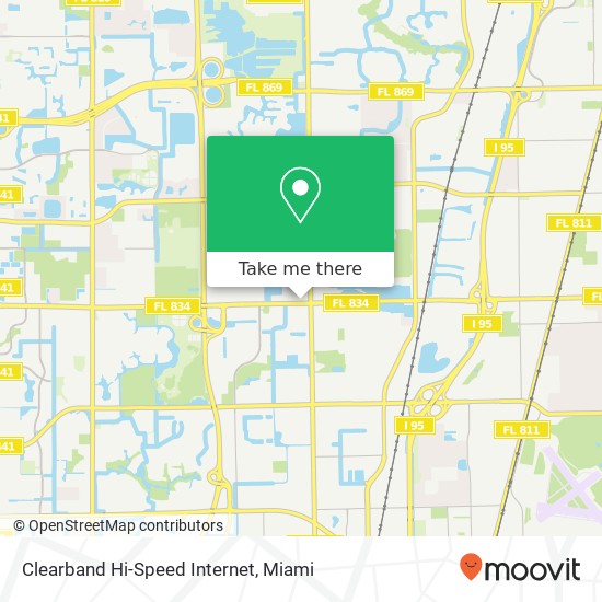 Clearband Hi-Speed Internet map