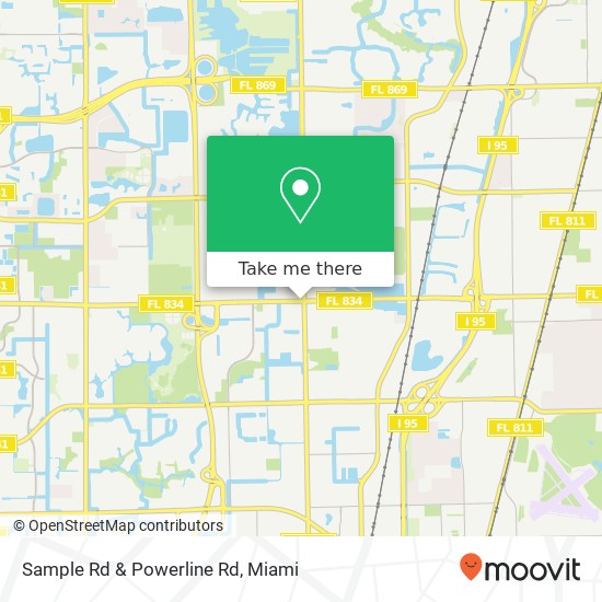 Sample Rd & Powerline Rd map