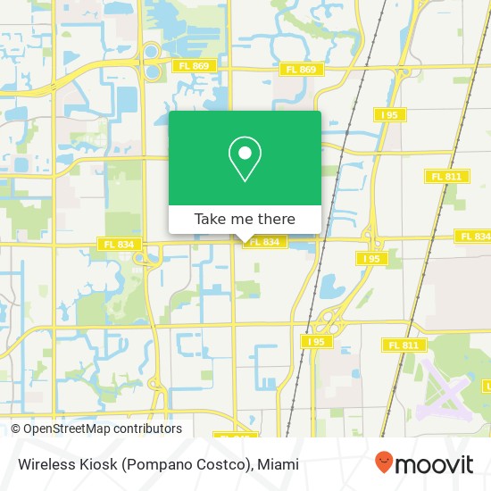 Mapa de Wireless Kiosk (Pompano Costco)
