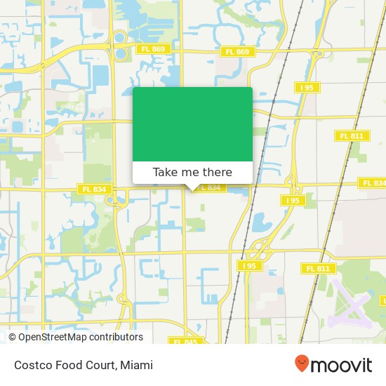 Mapa de Costco Food Court