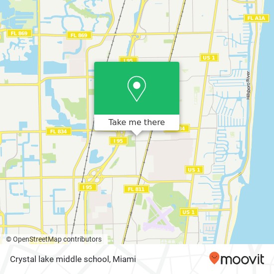 Mapa de Crystal lake middle school