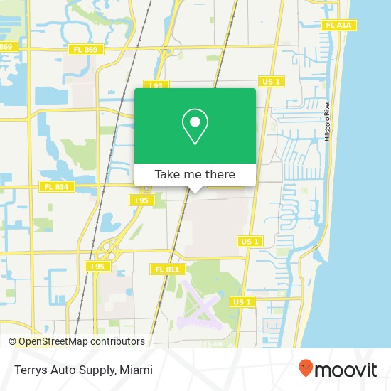Terrys Auto Supply map