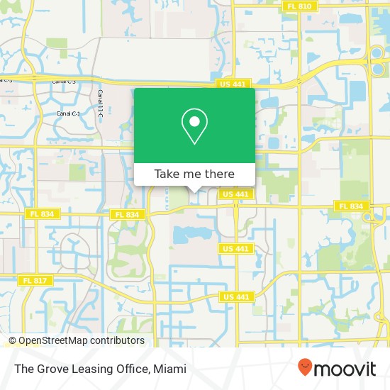 The Grove Leasing Office map