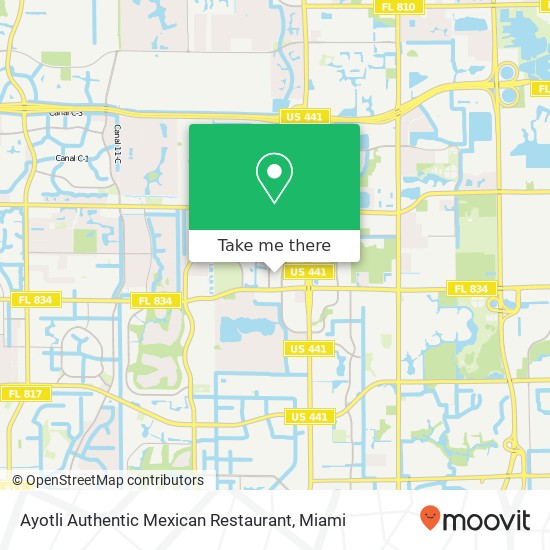 Ayotli Authentic Mexican Restaurant map