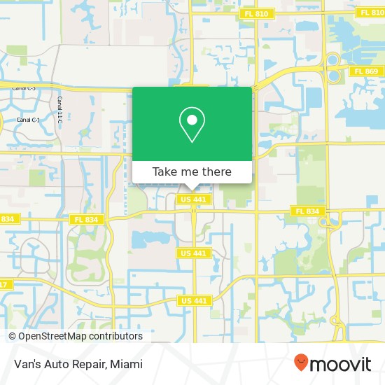 Mapa de Van's Auto Repair