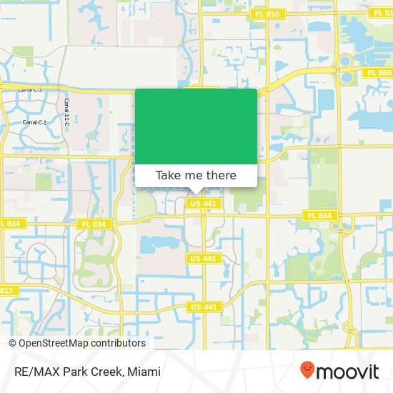 RE/MAX Park Creek map