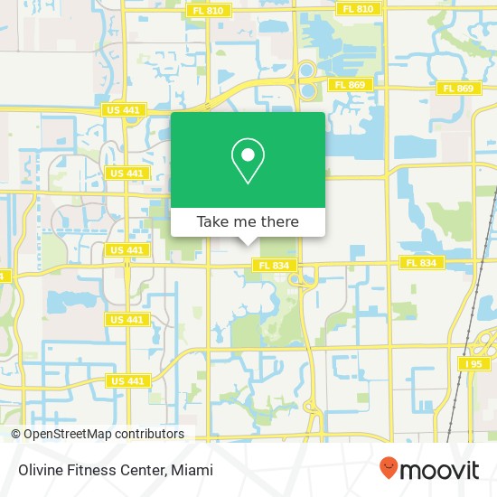 Mapa de Olivine Fitness Center