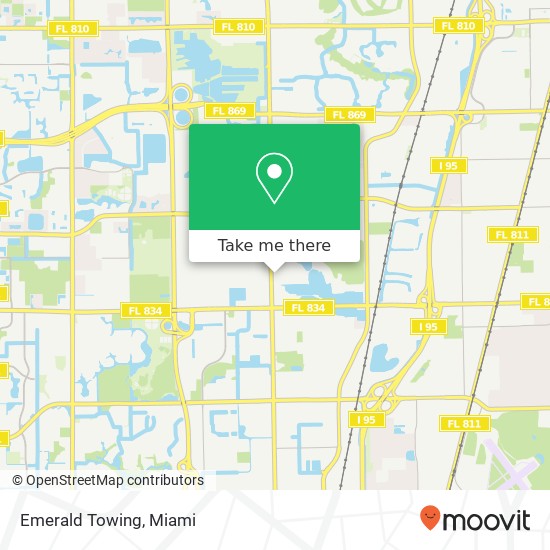 Mapa de Emerald Towing