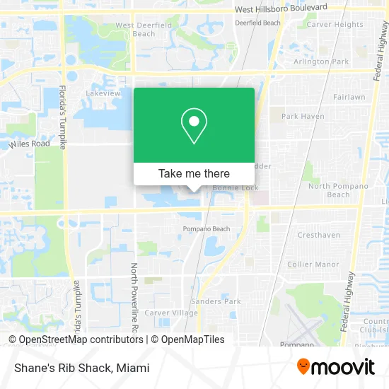 Shane's Rib Shack map