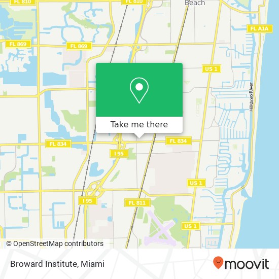 Mapa de Broward Institute