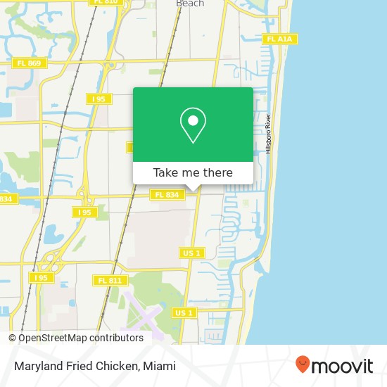 Mapa de Maryland Fried Chicken