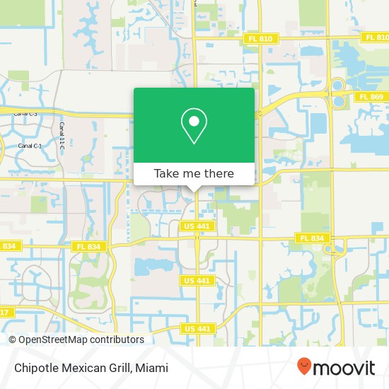 Mapa de Chipotle Mexican Grill