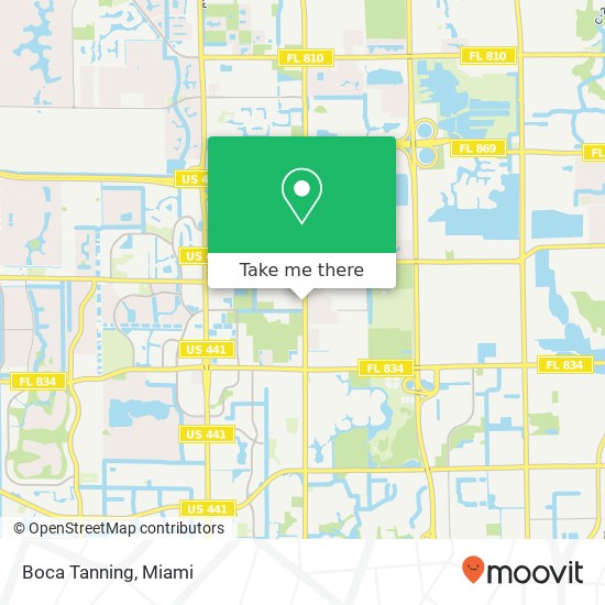 Boca Tanning map