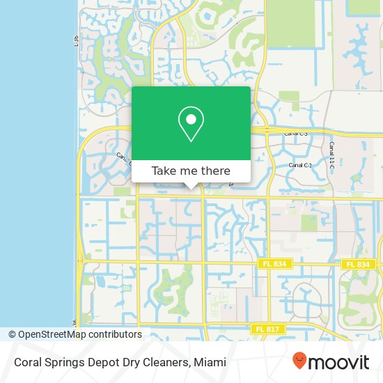 Coral Springs Depot Dry Cleaners map