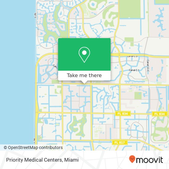 Mapa de Priority Medical Centers