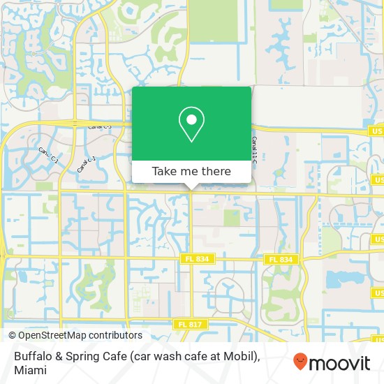 Mapa de Buffalo & Spring Cafe (car wash cafe at Mobil)