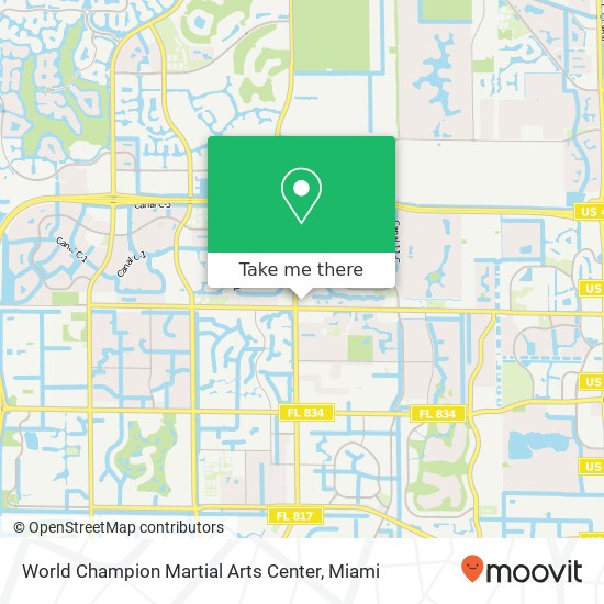 Mapa de World Champion Martial Arts Center