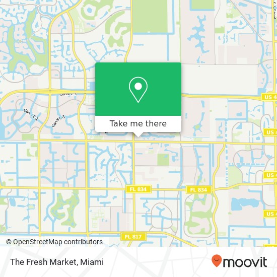 Mapa de The Fresh Market