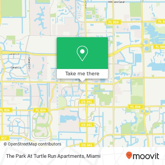 Mapa de The Park At Turtle Run Apartments