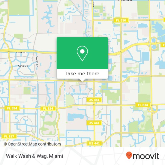 Walk Wash & Wag map