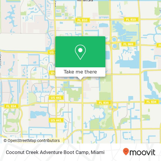 Mapa de Coconut Creek Adventure Boot Camp