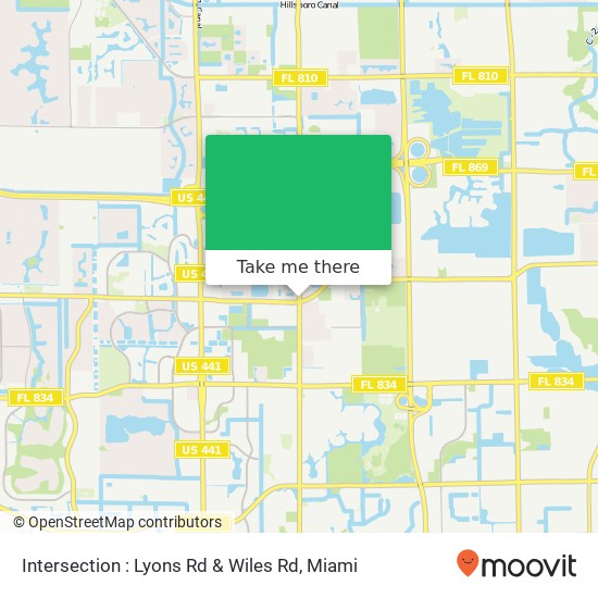Mapa de Intersection : Lyons Rd & Wiles Rd
