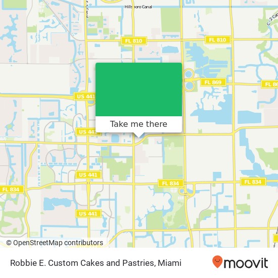 Mapa de Robbie E. Custom Cakes and Pastries