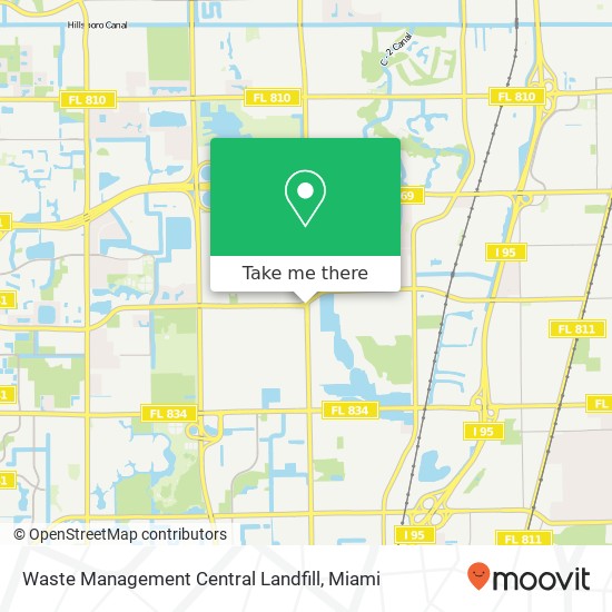 Waste Management Central Landfill map