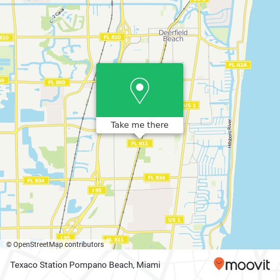 Mapa de Texaco Station Pompano Beach
