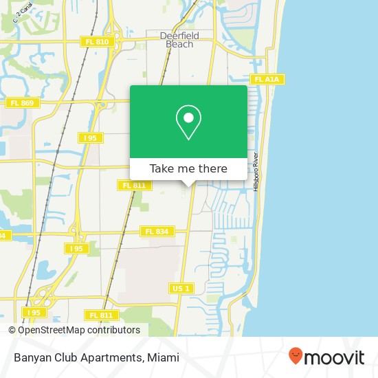 Banyan Club Apartments map