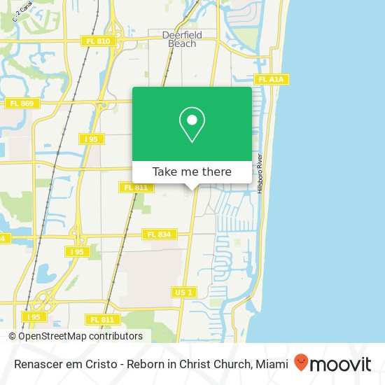 Renascer em Cristo - Reborn in Christ Church map