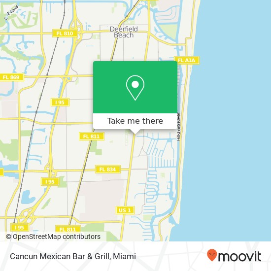 Cancun Mexican Bar & Grill map