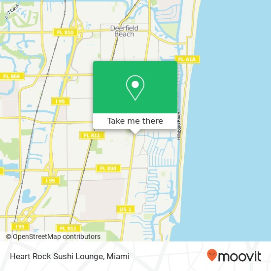 Mapa de Heart Rock Sushi Lounge