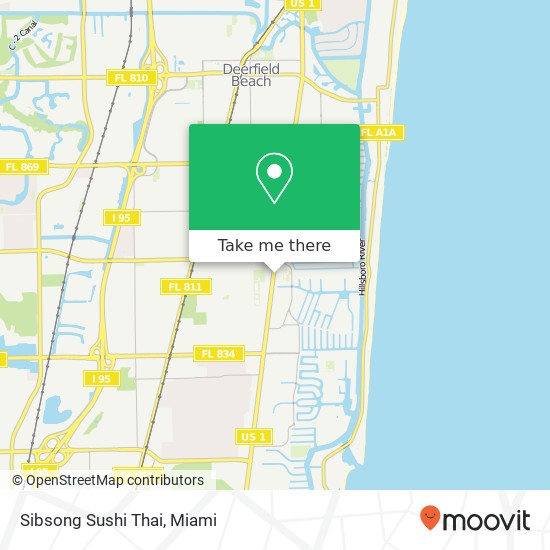 Sibsong Sushi Thai map