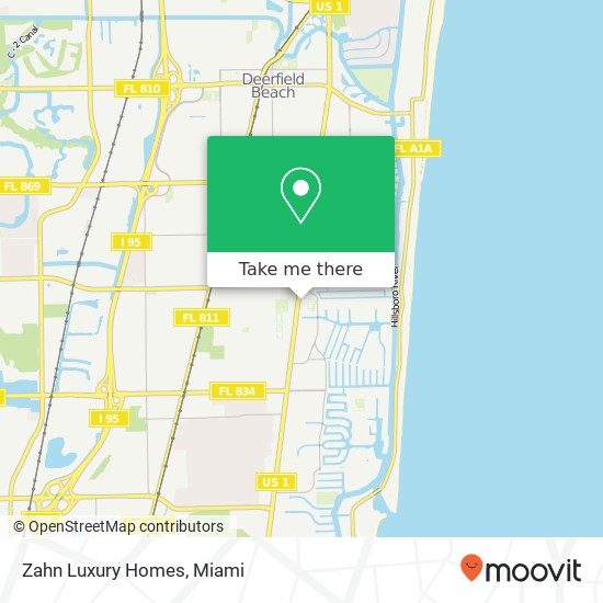 Zahn Luxury Homes map