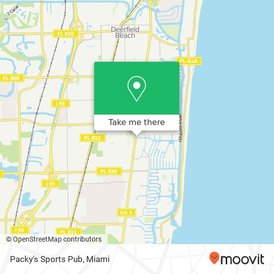 Packy's Sports Pub map