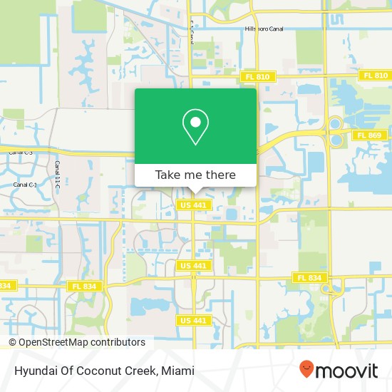 Mapa de Hyundai Of Coconut Creek