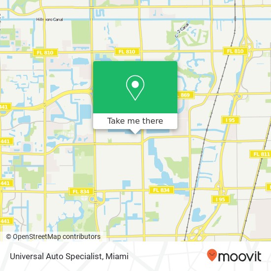 Universal Auto Specialist map