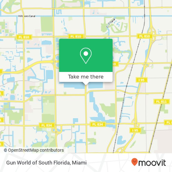 Mapa de Gun World of South Florida