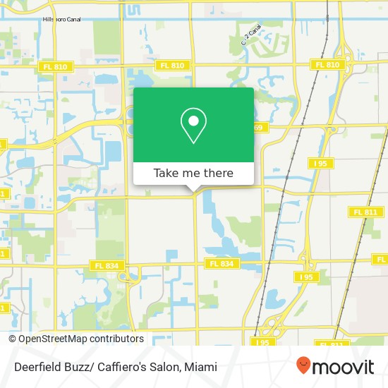 Deerfield Buzz/ Caffiero's Salon map