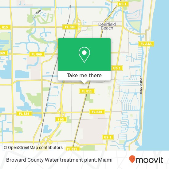 Broward County Water treatment plant map