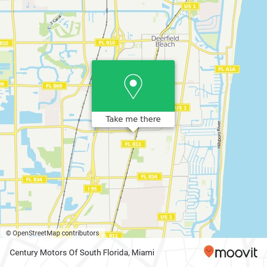 Century Motors Of South Florida map
