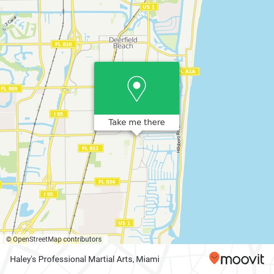 Mapa de Haley's Professional Martial Arts