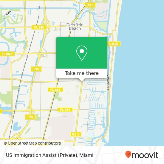 Mapa de US Immigration Assist (Private)