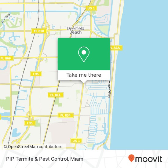 Mapa de PIP Termite & Pest Control