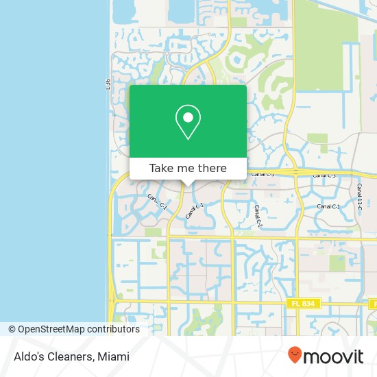 Aldo's  Cleaners map